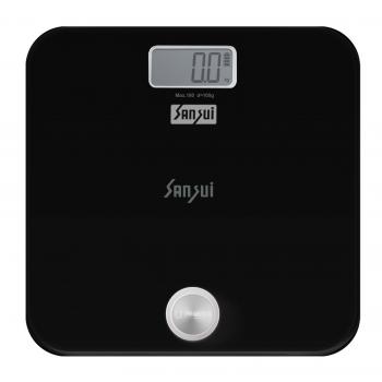 Sansui Electronics Battery-free Digital Bathroom Body Weighing Scale (180 kg, Black), personal weighing scale