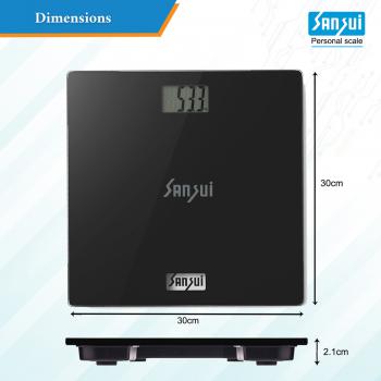Sansui Digital Personal Human Body Weighing Scale black